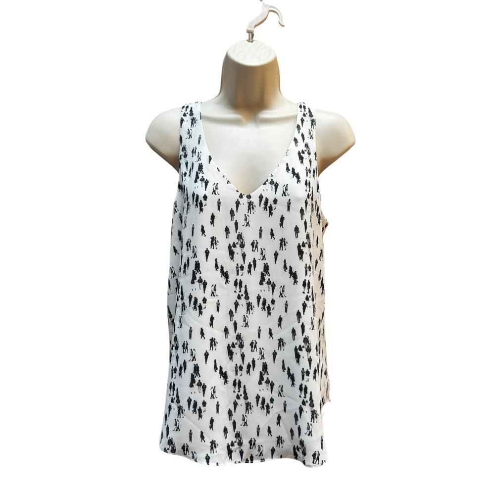 RW & Co Abstract Print Sleeveless Lined Blouse | Size S